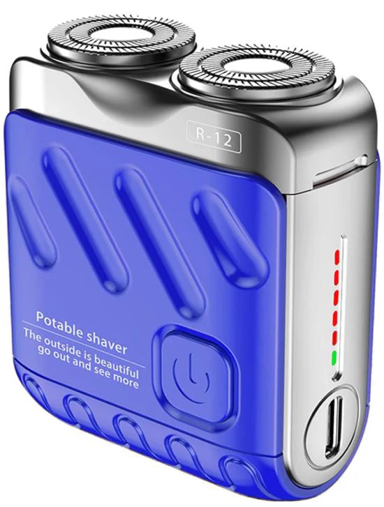 Portable twin blade mini electric shaver travel size