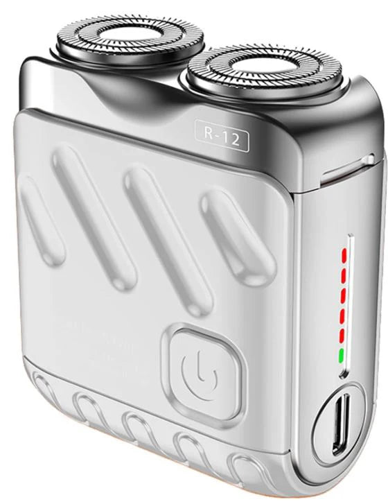 Portable twin blade mini electric shaver travel size