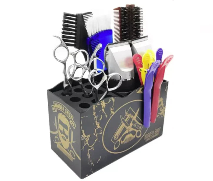 Professional Barber & Salon Holder Case – Organize Scissors, Combs, Brushes & Tools