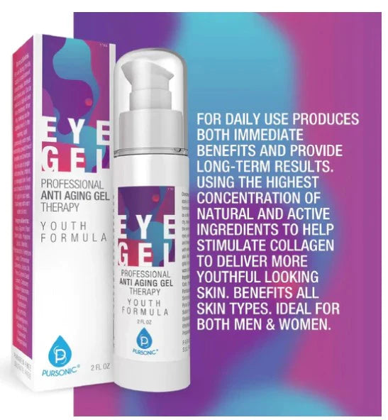 Pursonic professional anti aging eye gel under eye treatment 2oz
