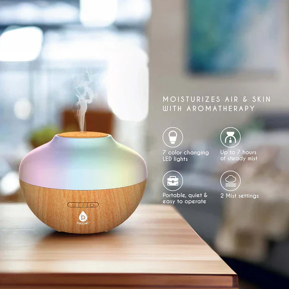 Pursonic aromatherapy diffuser wellness set with essential oils