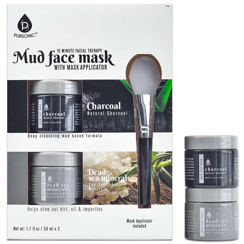 Pursonic facial therapy mud face mask charcoal dead sea minerals