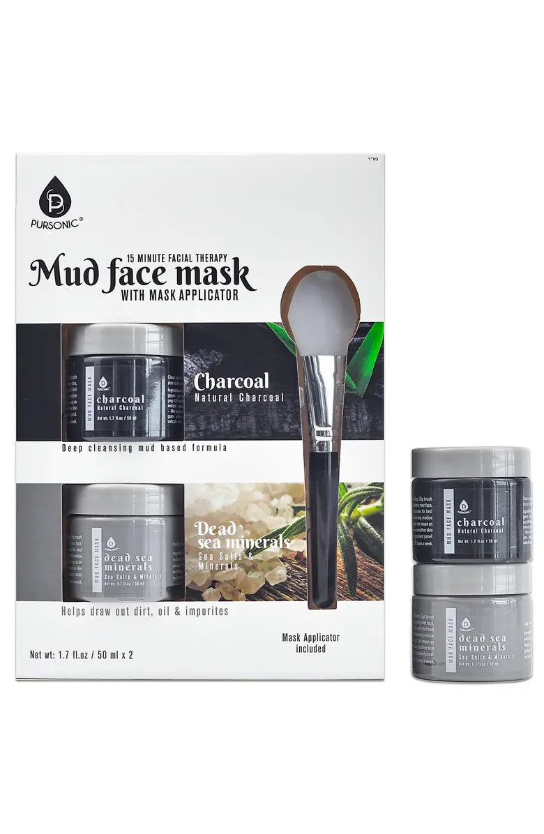 Pursonic facial therapy mud face mask charcoal dead sea minerals