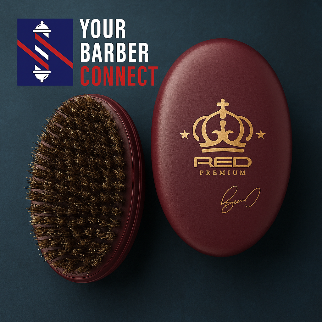 Red Bow-Wow x 360 Power Wave Boar Brush w/ Case #BR31