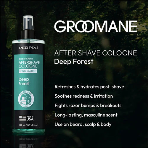 Red Pro Deep Forest Aftershave Cologne 16.9oz barber aftershave