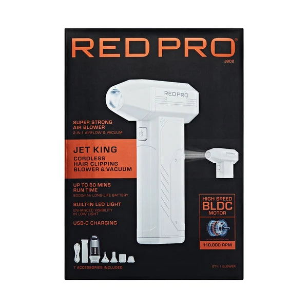 Red Pro Jet King Cordless Electric Air Duster #JB01 – 110,000 RPM