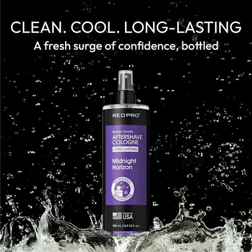 Red Pro Midnight Horizon Aftershave Cologne 16.9oz barber aftershave