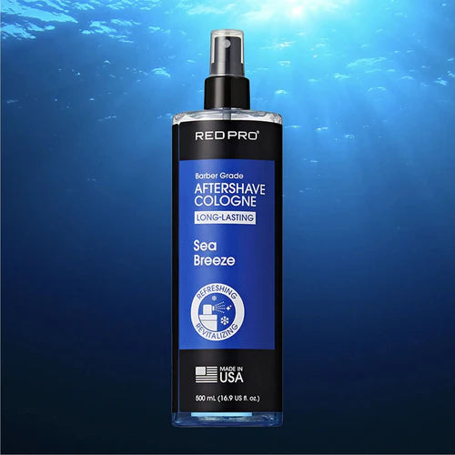 Red Pro Sea Breeze Aftershave Cologne 16.9oz barber aftershave