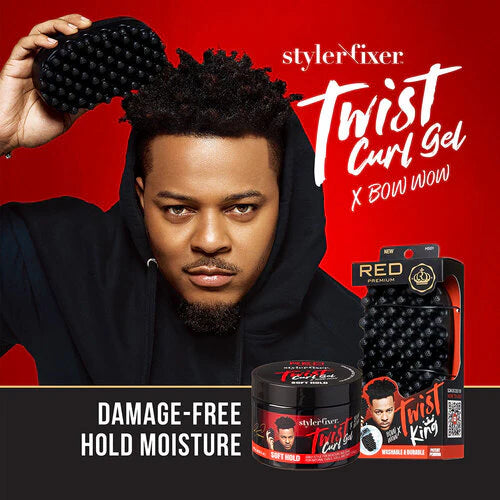 Red Twist Curl Gel #STG01 for natural curls and twists