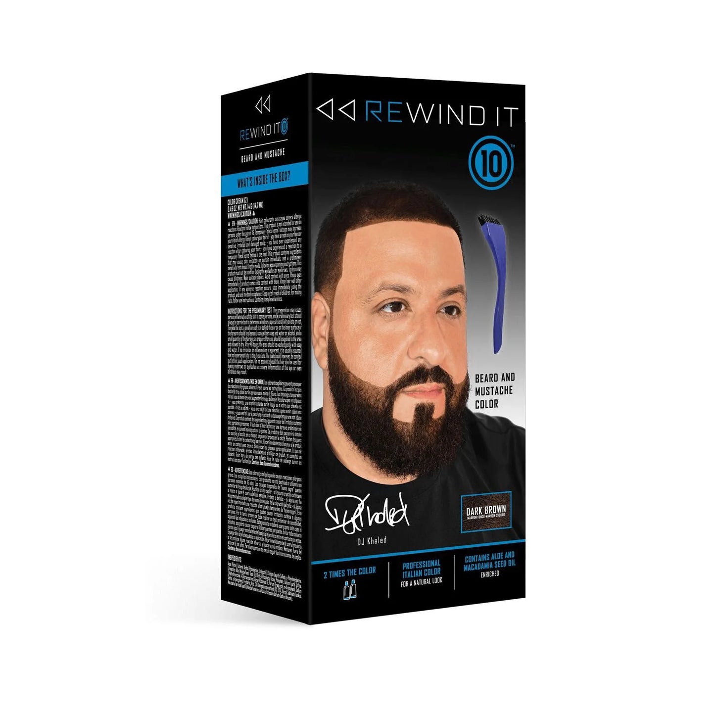 Rewind It Beard Color Dark Brown 10-Min Formula