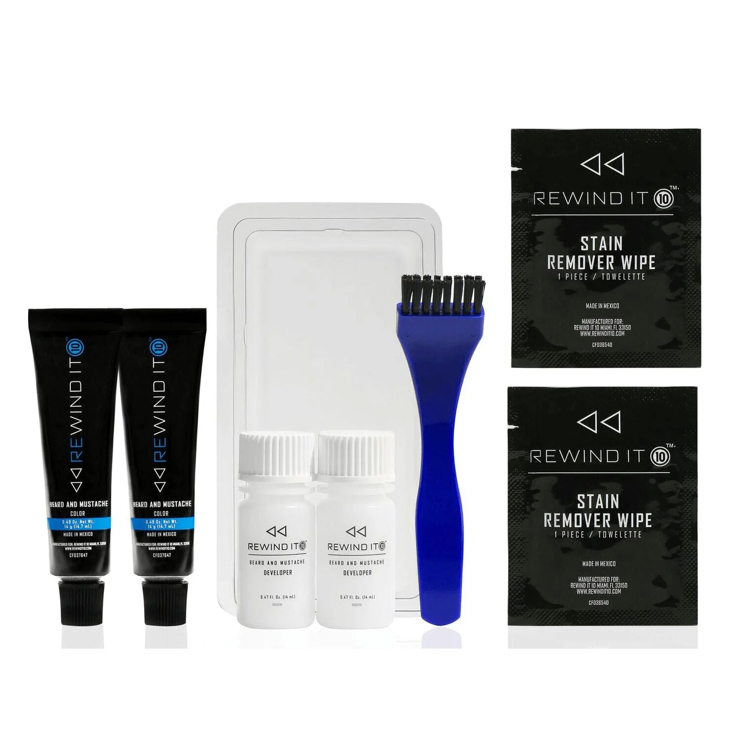 Rewind It beard color light brown ammonia free