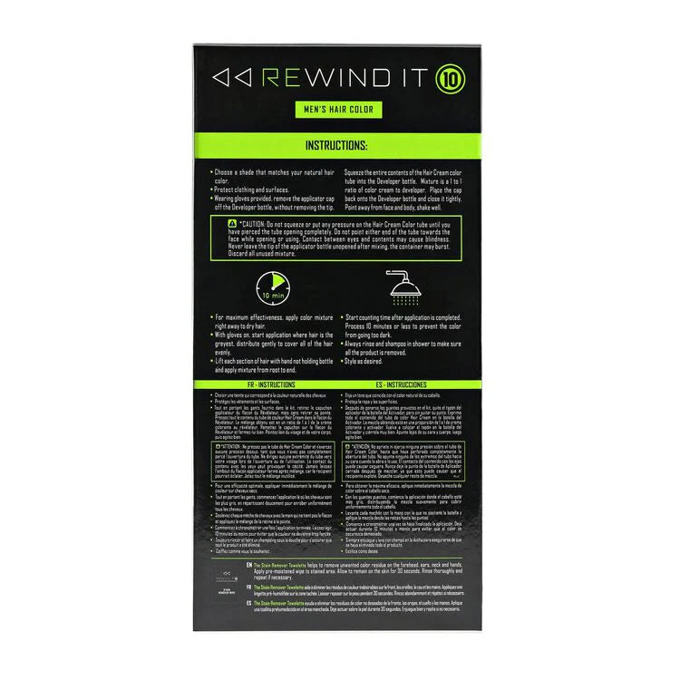 Rewind It Jet Black Hair Color 10-Min Ammonia-Free