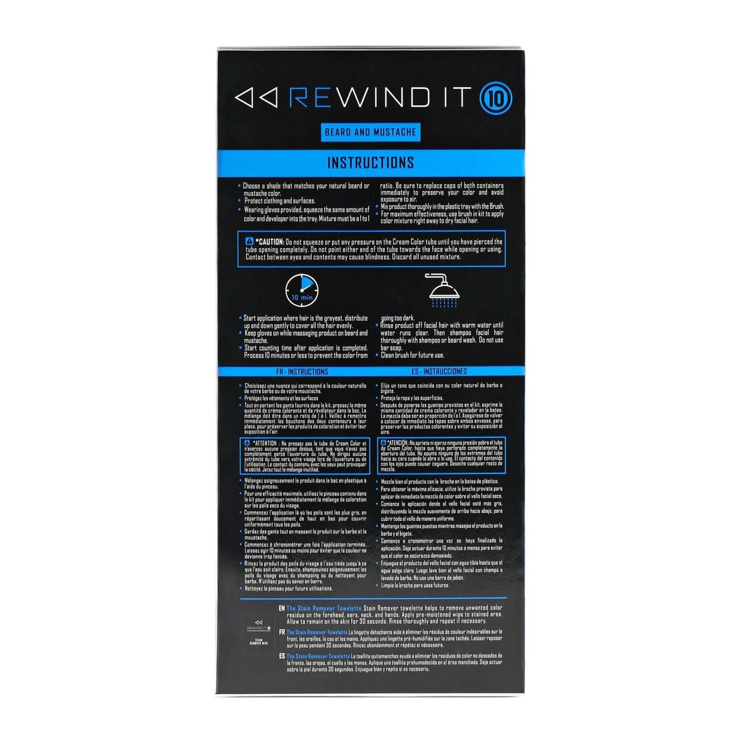 Rewind It beard color medium blonde ammonia free