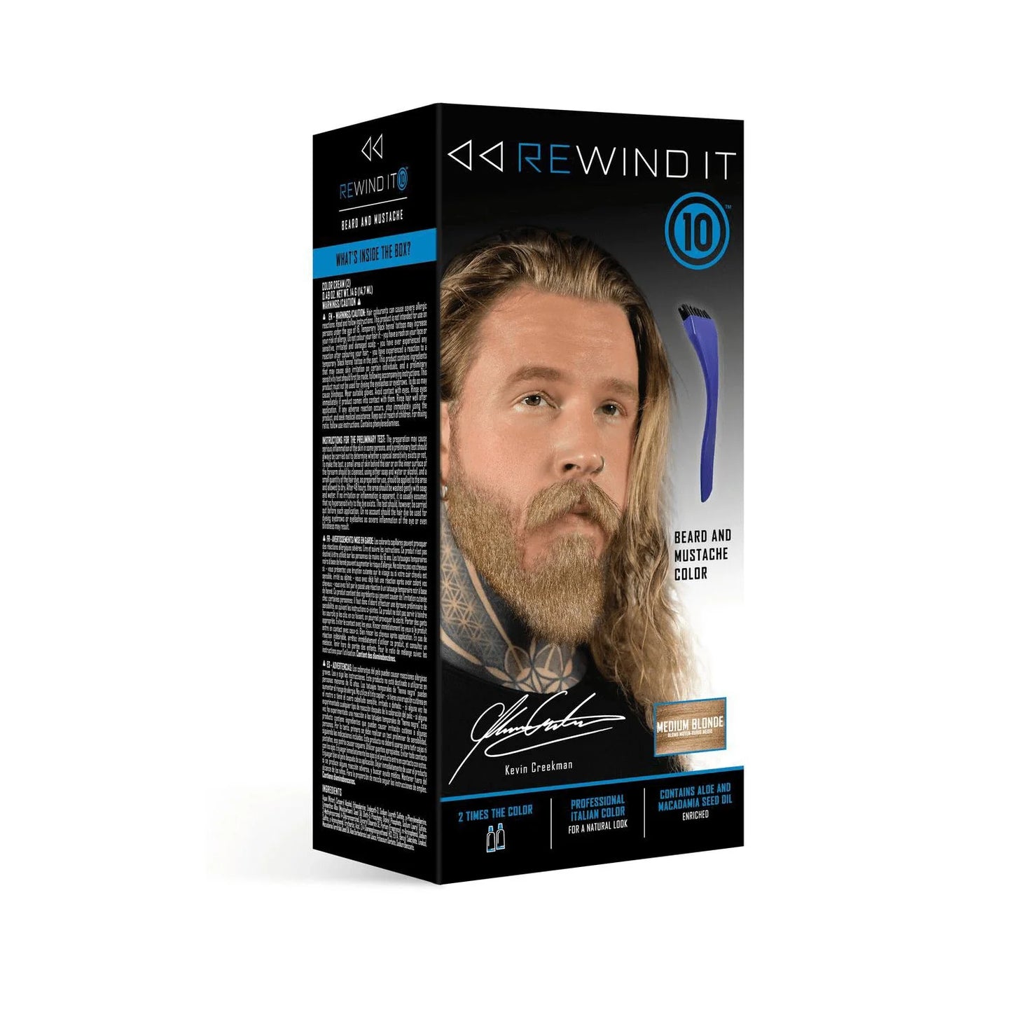 Rewind It beard color medium blonde ammonia free