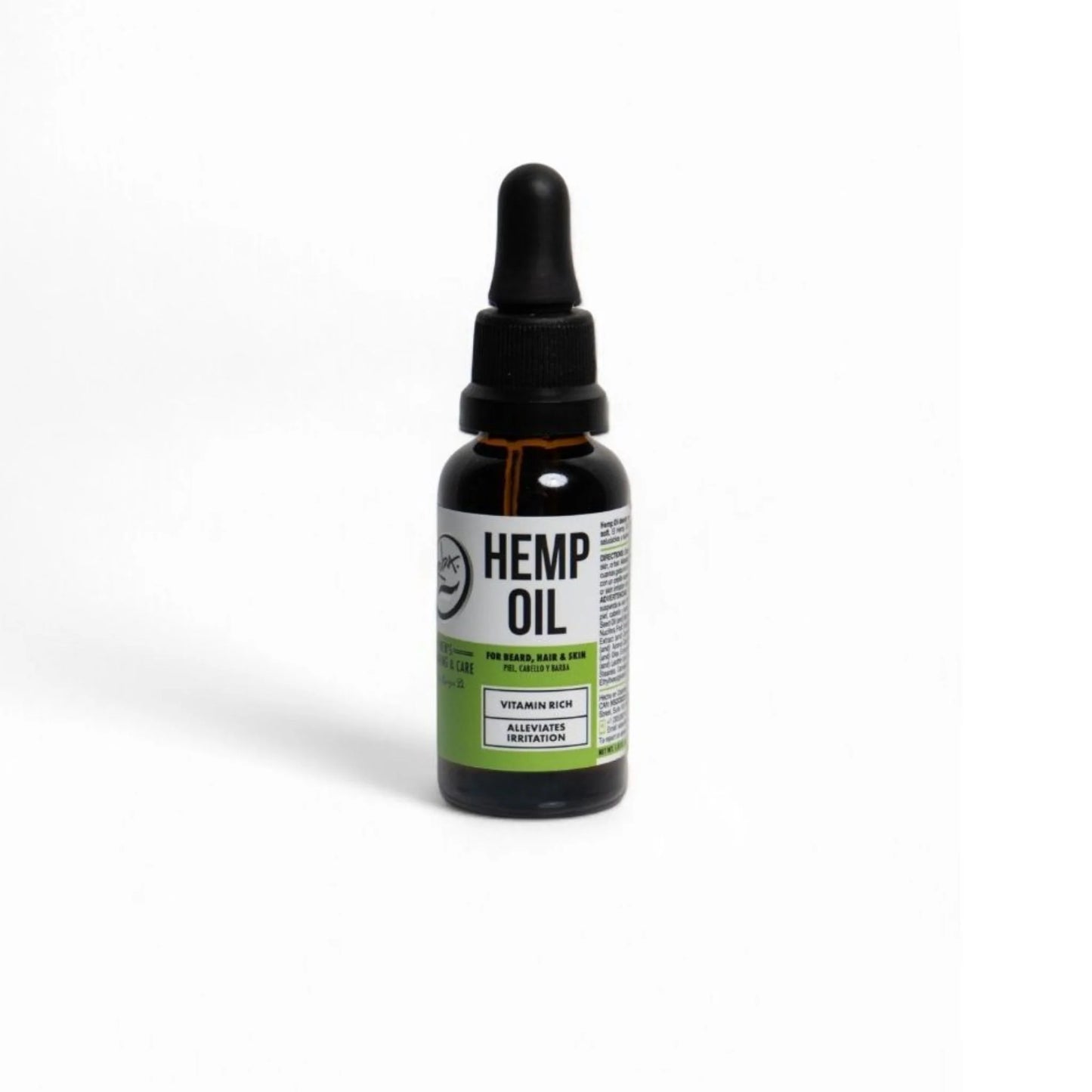 Rolda Hemp Beard Oil 1.05 oz Organic Beard Oil for Sensitive Skin