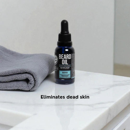 Rolda Eucalyptus and Peppermint Beard Oil 1.05 oz for Sensitive Skin
