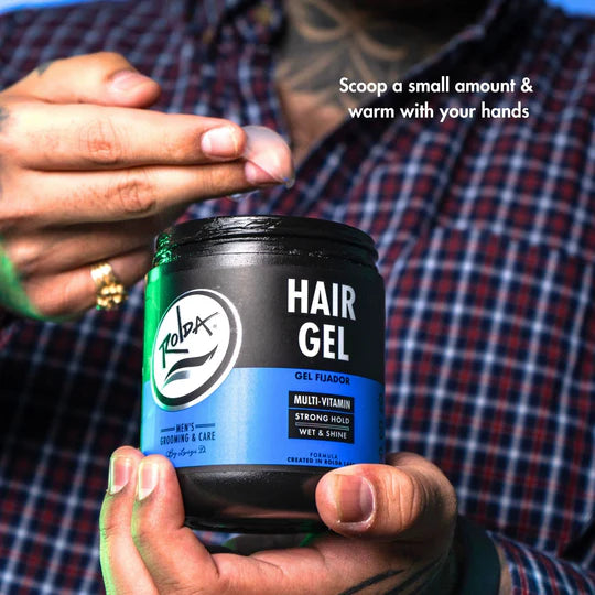 Rolda Multi-Vitamin Men's Hair Styling Gel Medium Hold High Shine Wet Look