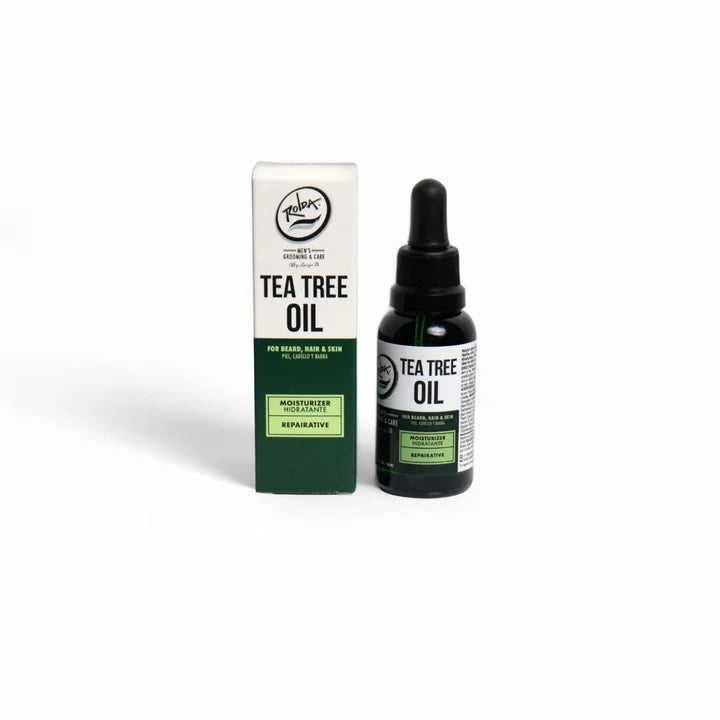 Rolda Tea Tree Beard Oil 1.05 oz for Sensitive Skin and Daily Beard Care