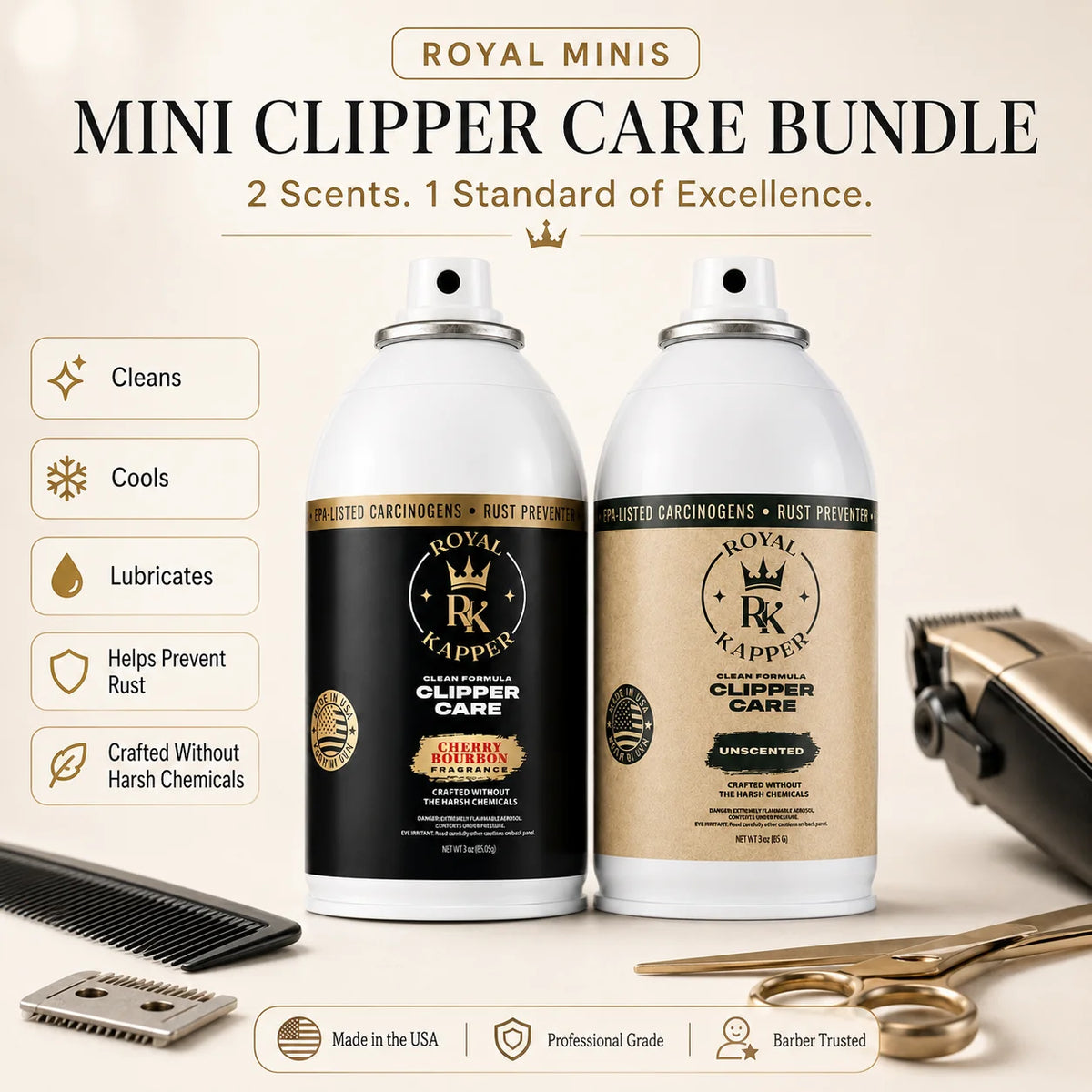 Royal Kapper Clipper Care Duo - Royal Mini 3 oz