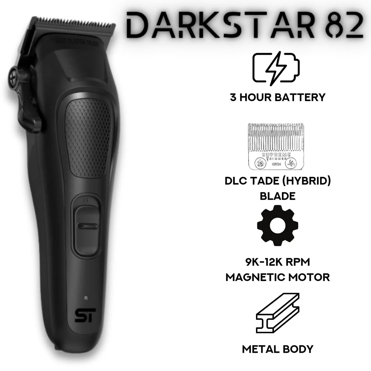 Supreme Darkstar 82 Metal Vector Motor Clipper #STC82