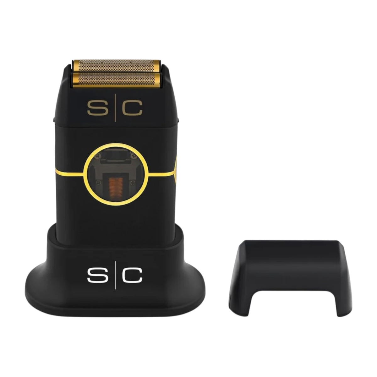STYLECRAFT INSTINCT METAL DOUBLE FOIL SHAVER # SC807 BLACK