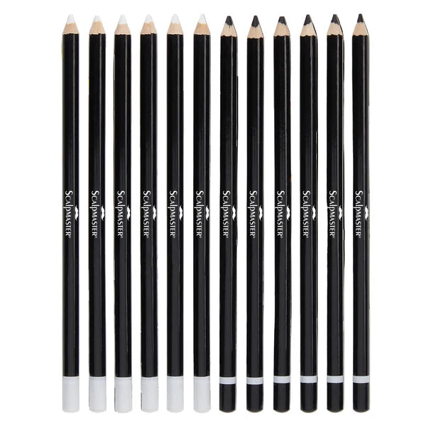 Scalpmaster Barber Pencils 12-Pack #SC9073 – Line Up & Design Marking