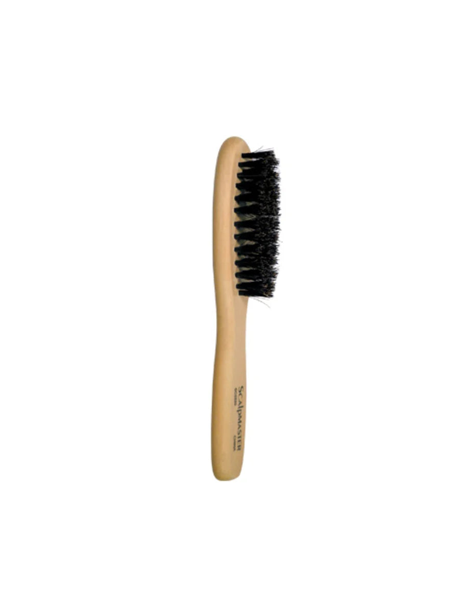Scalpmaster boar bristle beard brush wooden handle