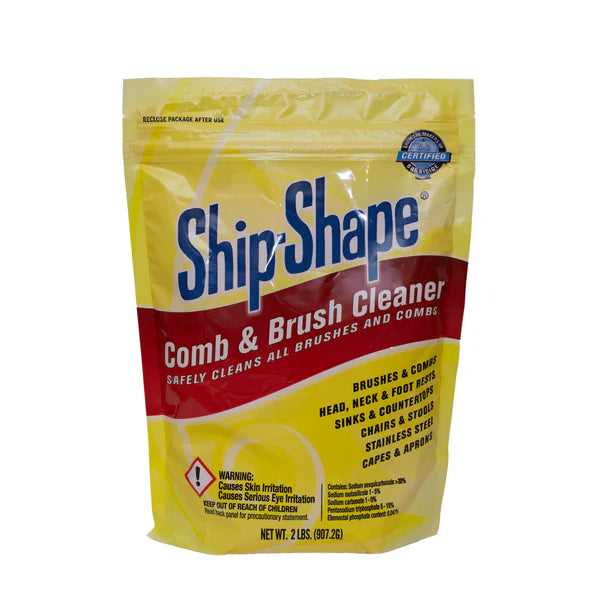 Ship-Shape Comb & Brush Cleaner – Dissolves Build-Up, EPA Compliant Salon Tool Cleaner