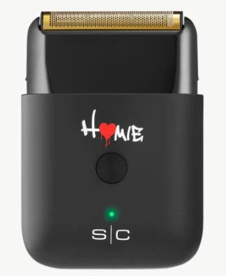 StyleCraft Homie Nano SC817B compact black single foil shaver with gold titanium foil