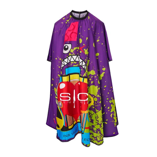 StyleCraft Professional Barber Kick Cape Purple Radioactive #SC350B