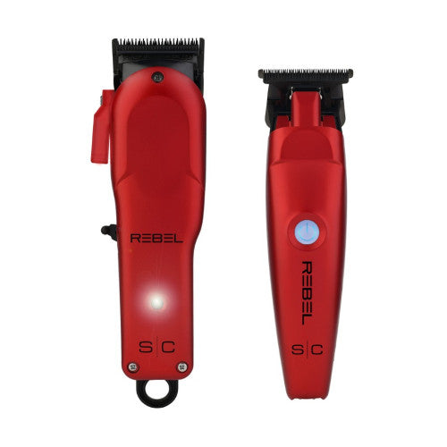 StyleCraft Rebel Clipper & Trimmer Combo Red #SC203R