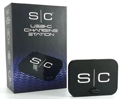 StyleCraft USB-C charging dock matte black barber tool charger