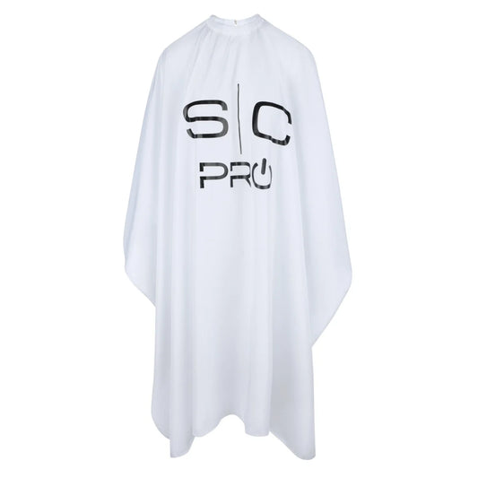StyleCraft extra long barber cape white SC340W