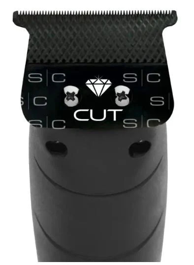 StyleCraft & Gamma+ SC Diamond Fixed Wide Blade #SC541B – Black Diamond DLC Trimmer Blade