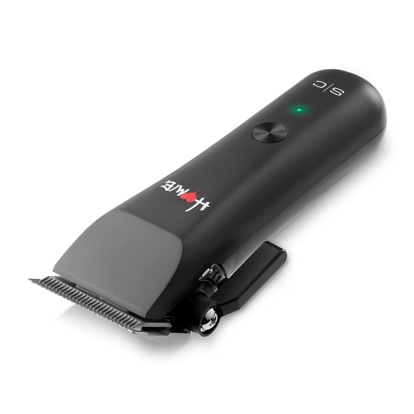 StyleCraft Homie Nano Clipper #SC628B black cordless clipper angled product view