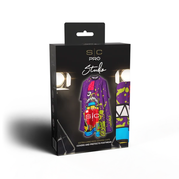 StyleCraft Professional Barber Kick Cape Purple Radioactive #SC350B