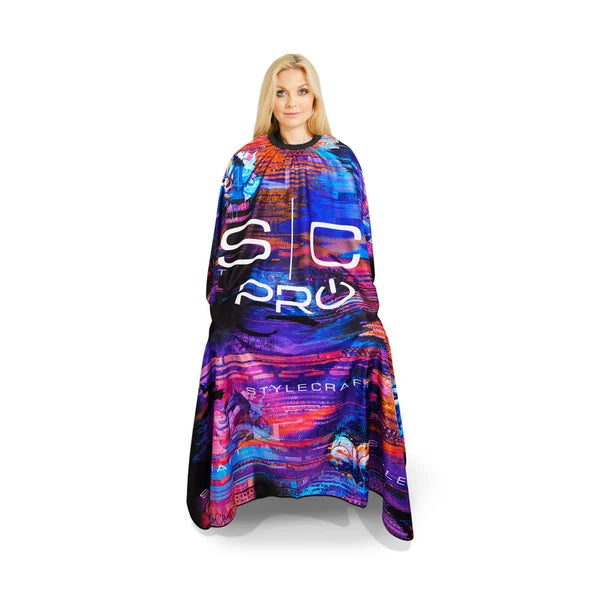 StyleCraft Professional Stylist Kick Cape Wildstyle #SC351B