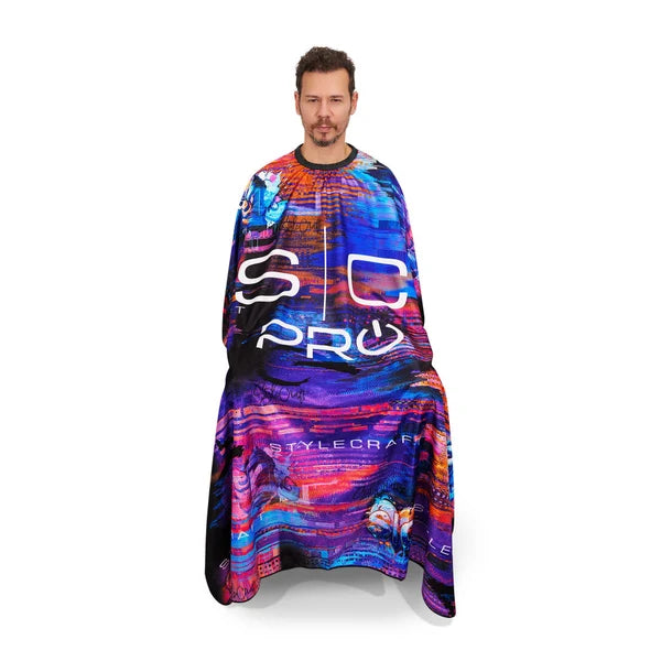 StyleCraft Professional Stylist Kick Cape Wildstyle #SC351B