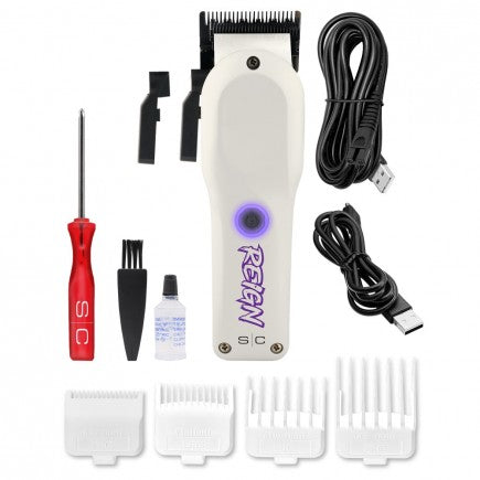 StyleCraft Reign Clipper white cordless 7800 RPM barber clipper