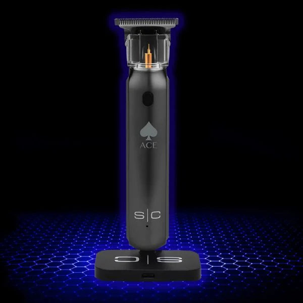 StyleCraft USB-C charging dock matte black barber tool charger