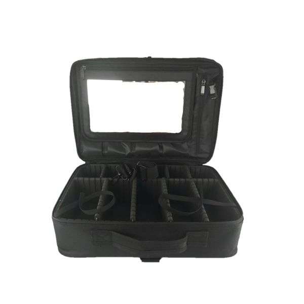 Stylecraft On The Go barber mirror travel case matte black