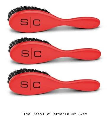 Stylecraft Fresh Fade Brush – Medium Nylon Bristles (Red)  3-Pack