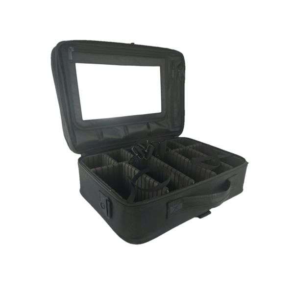 Stylecraft On The Go barber mirror travel case matte black