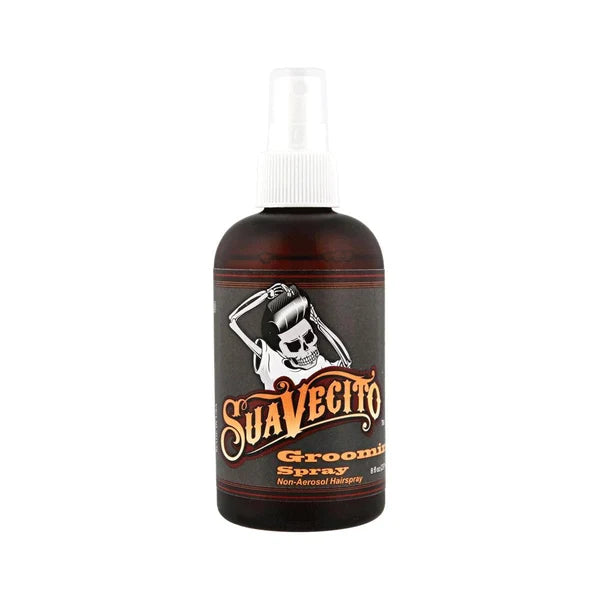 Suavecito Grooming Spray 8oz – Non-Aerosol Strong Hold Hairspray