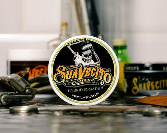 Suavecito Hybrid Pomade 4oz – Oil Feel, Water Wash-Out