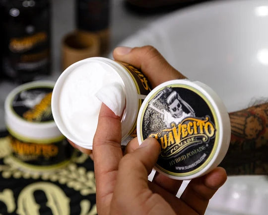 Suavecito Hybrid Pomade 4oz – Oil Feel, Water Wash-Out