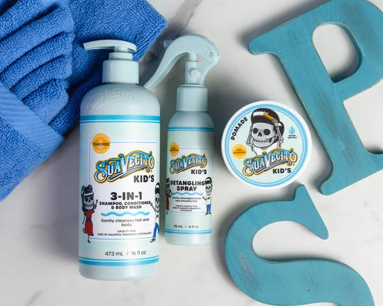 Suavecito Kids Pomade 4oz – Water-Soluble, Calming Chamomile