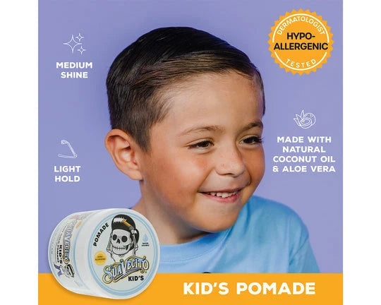 Suavecito Kids Pomade 4oz – Water-Soluble, Calming Chamomile