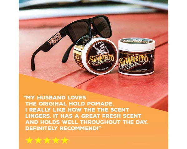 Suavecito Original Hold Pomade 4oz – Medium Hold, Medium Shine