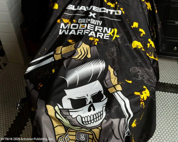 Suavecito x Call of Duty Modern Warfare 4 Master Prestige Barber Cape  Limited Edition
